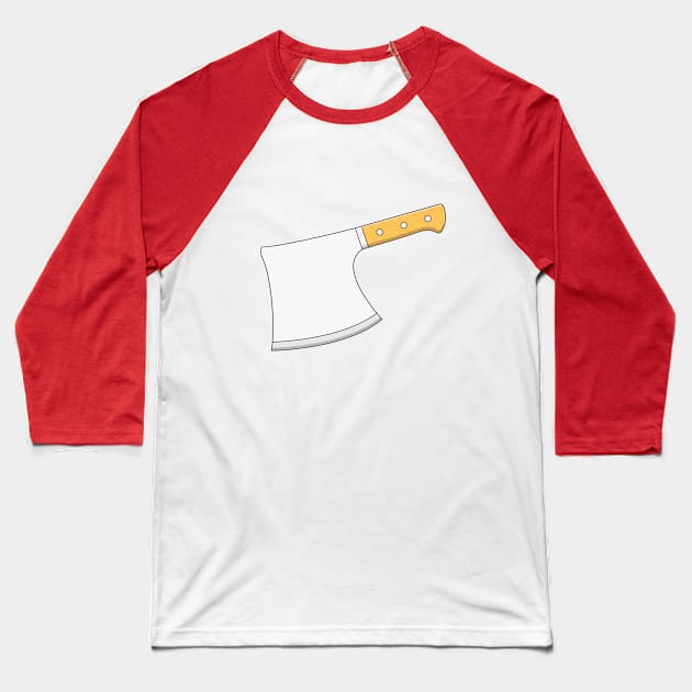 Butcher Knife Baseball T-Shirt by KH Studio